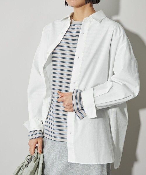 CITEN(シテン)の「<CITEN>エッセンシャルシャツ(シャツ/ブラウス・レディース・ライトブルー/コバルトブルー/その他1/ホワイト・FREE)」の5枚目の写真