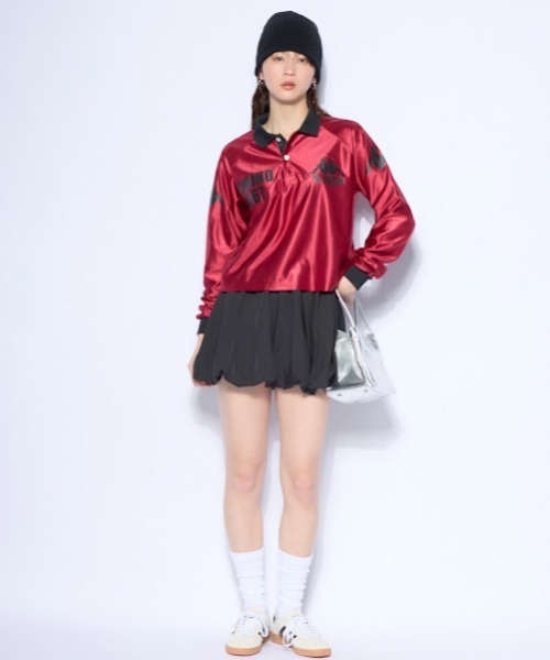 Kappa(カッパ)の「長袖ゲームシャツ(Tシャツ/カットソー・レディース・レッド/ホワイト・MEDIUM/LARGE/X-LARGE)」の3枚目の写真