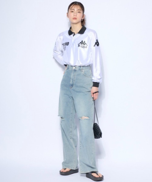 Kappa(カッパ)の「長袖ゲームシャツ(Tシャツ/カットソー・レディース・レッド/ホワイト・MEDIUM/LARGE/X-LARGE)」の8枚目の写真