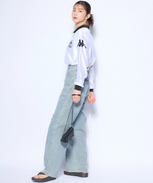 Kappa(カッパ)の「長袖ゲームシャツ(Tシャツ/カットソー・レディース・レッド/ホワイト・MEDIUM/LARGE/X-LARGE)」の10枚目の写真