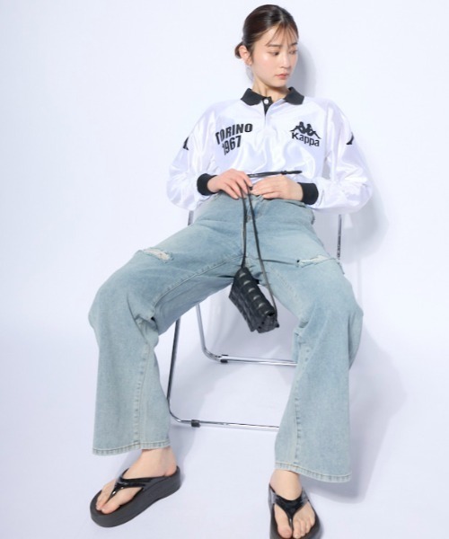 Kappa(カッパ)の「長袖ゲームシャツ(Tシャツ/カットソー・レディース・レッド/ホワイト・MEDIUM/LARGE/X-LARGE)」の12枚目の写真