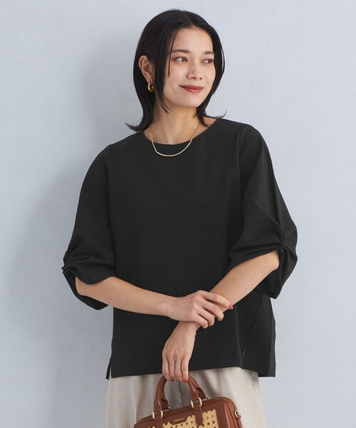 VERY掲載　[EUCLAID]タックスリーブスウェットTシャツ EUCLAID(エウクレイド) | 大好評の半袖スウェット！ リブ部分