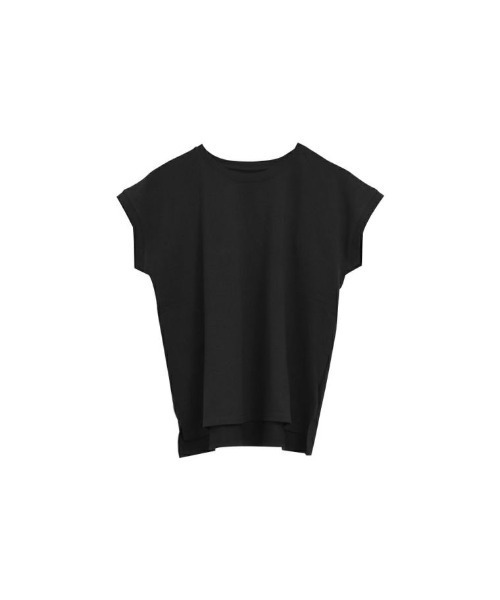 aquagarage(アクアガレージ)の「フレンチスリーブカットソー(Tシャツ/カットソー・レディース・オフホワイト/ベージュ/ブルーパープル/ブラック・ONESIZE)」の21枚目の写真