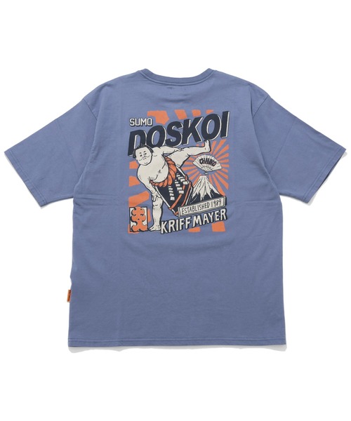 KRIFF MAYER（クリフメイヤー）の「おすもうちゃんT (DOSKOI)（Tシャツ/カットソー・メンズ・オフホワイト/グレー/ブルー/イエロー/コーラル/チャコール・X-LARGE/LARGE/MEDIUM）」の4枚目の写真