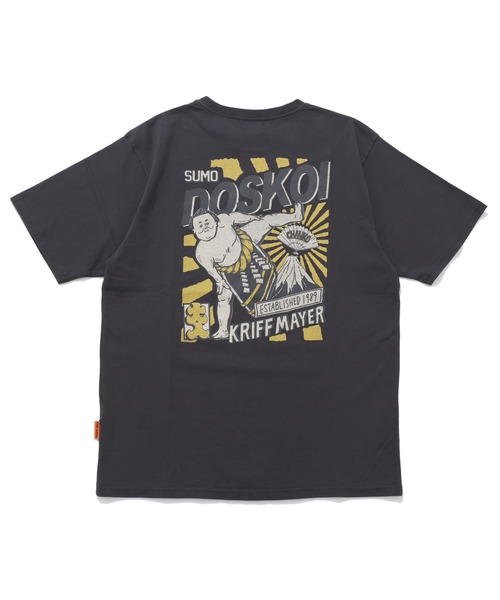 KRIFF MAYER（クリフメイヤー）の「おすもうちゃんT (DOSKOI)（Tシャツ/カットソー・メンズ・オフホワイト/グレー/ブルー/イエロー/コーラル/チャコール・X-LARGE/LARGE/MEDIUM）」の3枚目の写真