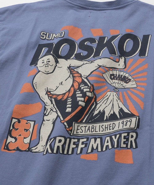 KRIFF MAYER（クリフメイヤー）の「おすもうちゃんT (DOSKOI)（Tシャツ/カットソー・メンズ・オフホワイト/グレー/ブルー/イエロー/コーラル/チャコール・X-LARGE/LARGE/MEDIUM）」の20枚目の写真