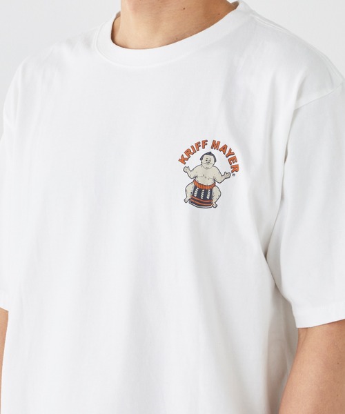 KRIFF MAYER（クリフメイヤー）の「おすもうちゃんT (DOSKOI)（Tシャツ/カットソー・メンズ・オフホワイト/グレー/ブルー/イエロー/コーラル/チャコール・X-LARGE/LARGE/MEDIUM）」の7枚目の写真