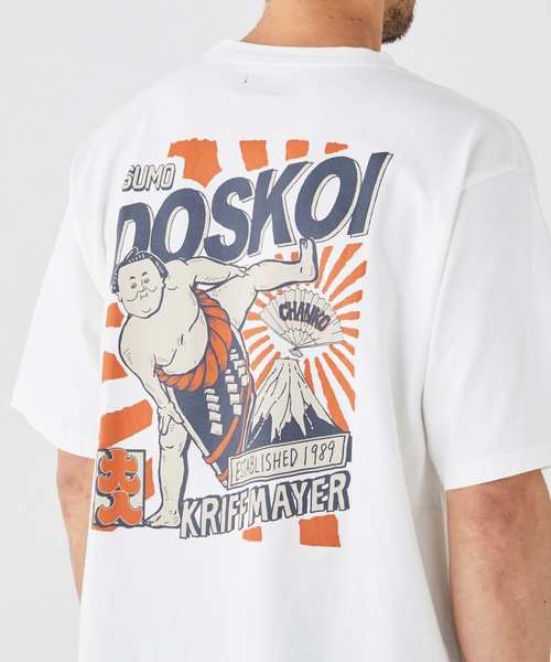 KRIFF MAYER（クリフメイヤー）の「おすもうちゃんT (DOSKOI)（Tシャツ/カットソー・メンズ・オフホワイト/グレー/ブルー/イエロー/コーラル/チャコール・X-LARGE/LARGE/MEDIUM）」の8枚目の写真