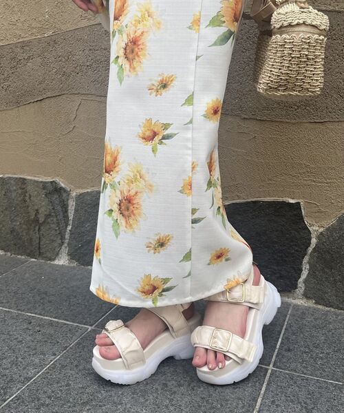 MAJESTIC LEGON(マジェスティックレゴン)の「ジェリーソールギャザースポサン(サンダル・レディース・ブラック/アイボリー/ピンク・SMALL/MEDIUM/X-LARGE/LARGE)」の10枚目の写真