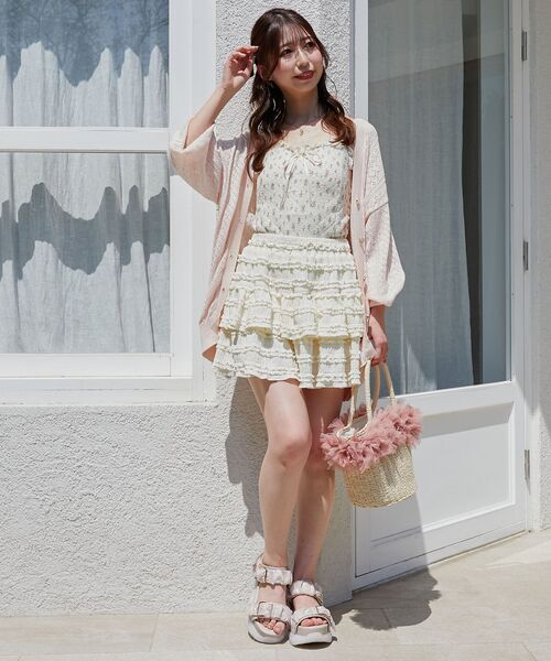 MAJESTIC LEGON(マジェスティックレゴン)の「ジェリーソールギャザースポサン(サンダル・レディース・ブラック/アイボリー/ピンク・SMALL/MEDIUM/X-LARGE/LARGE)」の18枚目の写真