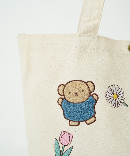 miffy/ミッフィー】 A4サイズ対応 トートバッグ フラワーリース