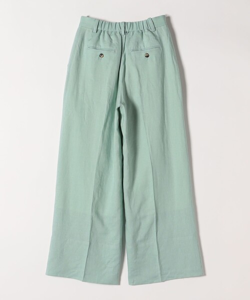 quaranciel:〈洗濯機可能〉リネン ミックス ワイド タック イージー