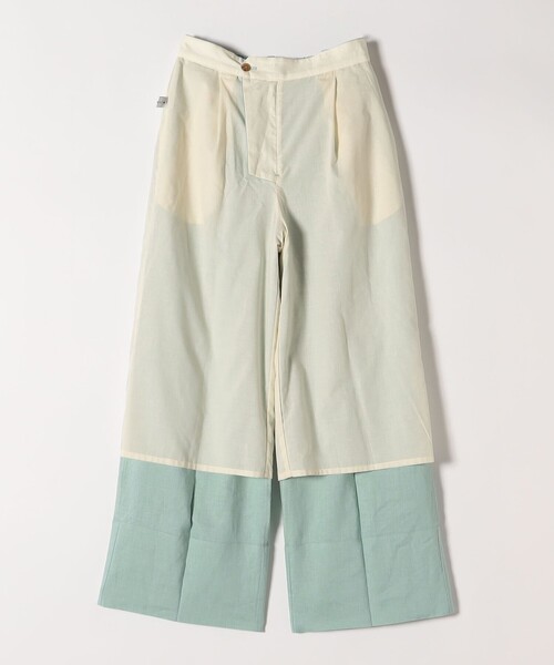 quaranciel:〈洗濯機可能〉リネン ミックス ワイド タック