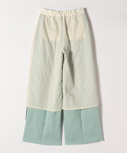F/CE. イージータックキュロット　ワイドパンツ　ベージュ　S  洗濯可 F/CE. イージータックキュロットワイドパンツベージュS 洗濯可