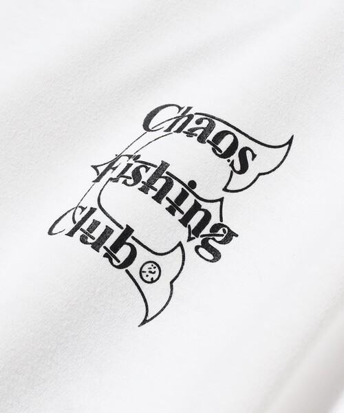 Chaos Fishing Club(カオスフィッシングクラブ)の「EVISEN SKATEBOARDS × Chaos Fishing Club / DRY LOGO TEE(Tシャツ/カットソー・メンズ・ブラック/ホワイト・XL/M/L)」の8枚目の写真