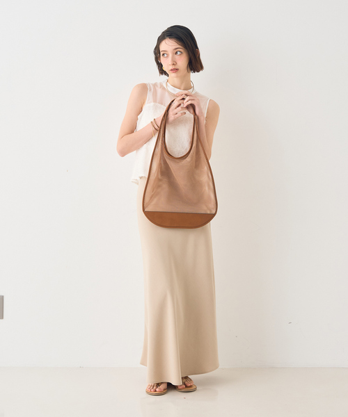 EMMA　ROUGE VIF（エマルージュヴィフ）の「【一部店舗限定】バイヤスロングスカート（スカート・レディース・グレイッシュベージュ/ホワイト・34/38/36）」の13枚目の写真