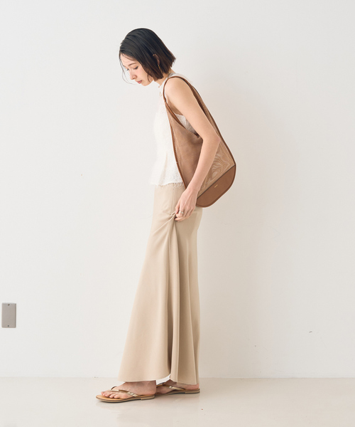 EMMA　ROUGE VIF（エマルージュヴィフ）の「【一部店舗限定】バイヤスロングスカート（スカート・レディース・グレイッシュベージュ/ホワイト・34/38/36）」の14枚目の写真