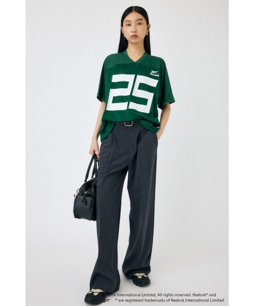 MOUSSY(マウジー)の「REEBOK NUMBER MESH Tシャツ(Tシャツ/カットソー・レディース・ブラック/ダークグリーン・FREE)」の5枚目の写真