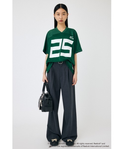 MOUSSY(マウジー)の「REEBOK NUMBER MESH Tシャツ(Tシャツ/カットソー・レディース・ブラック/ダークグリーン・FREE)」の7枚目の写真