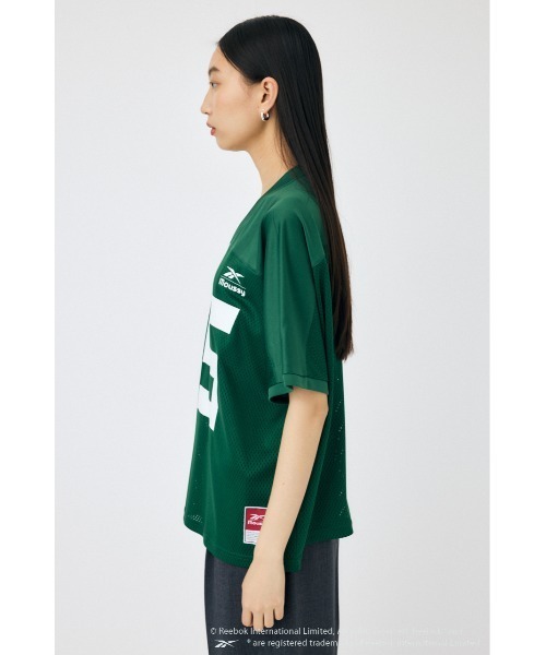 MOUSSY(マウジー)の「REEBOK NUMBER MESH Tシャツ(Tシャツ/カットソー・レディース・ブラック/ダークグリーン・FREE)」の10枚目の写真