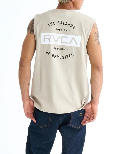 RVCA(ルーカ)の「RVCA メンズ TCS TT タンクトップ 【2025年春夏モデル】/ルーカバックプリントカットオフタンクトップ(タンクトップ・メンズ・ブラック/ブラック系その他/ホワイト/グリーン系その他/ベージュ・SMALL/MEDIUM/LARGE/X-LARGE)」の4枚目の写真