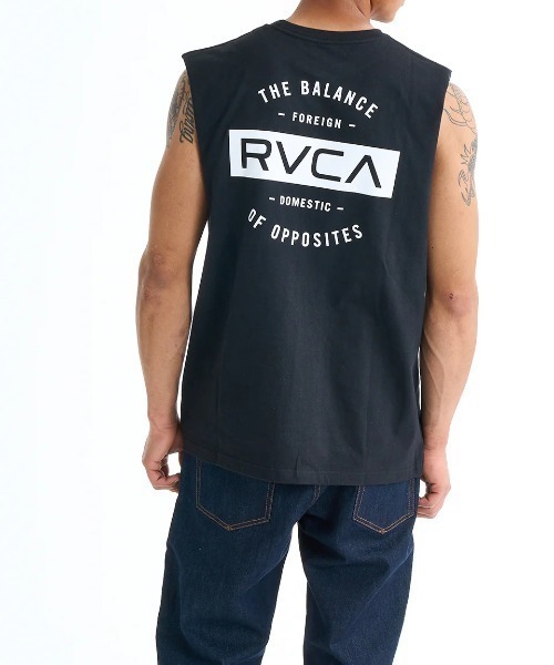 RVCA(ルーカ)の「RVCA メンズ TCS TT タンクトップ 【2025年春夏モデル】/ルーカバックプリントカットオフタンクトップ(タンクトップ・メンズ・ブラック/ブラック系その他/ホワイト/グリーン系その他/ベージュ・SMALL/MEDIUM/LARGE/X-LARGE)」の1枚目の写真
