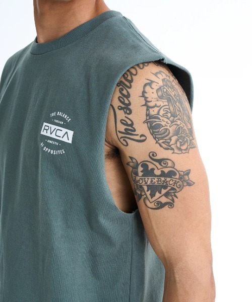 RVCA(ルーカ)の「RVCA メンズ TCS TT タンクトップ 【2025年春夏モデル】/ルーカバックプリントカットオフタンクトップ(タンクトップ・メンズ・ブラック/ブラック系その他/ホワイト/グリーン系その他/ベージュ・SMALL/MEDIUM/LARGE/X-LARGE)」の12枚目の写真