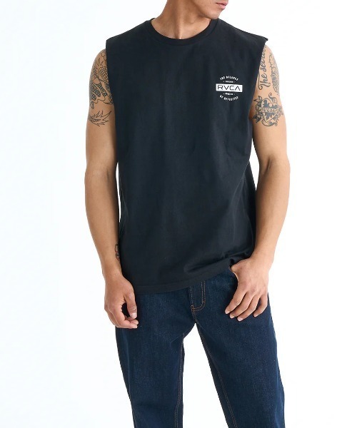 RVCA(ルーカ)の「RVCA メンズ TCS TT タンクトップ 【2025年春夏モデル】/ルーカバックプリントカットオフタンクトップ(タンクトップ・メンズ・ブラック/ブラック系その他/ホワイト/グリーン系その他/ベージュ・SMALL/MEDIUM/LARGE/X-LARGE)」の7枚目の写真