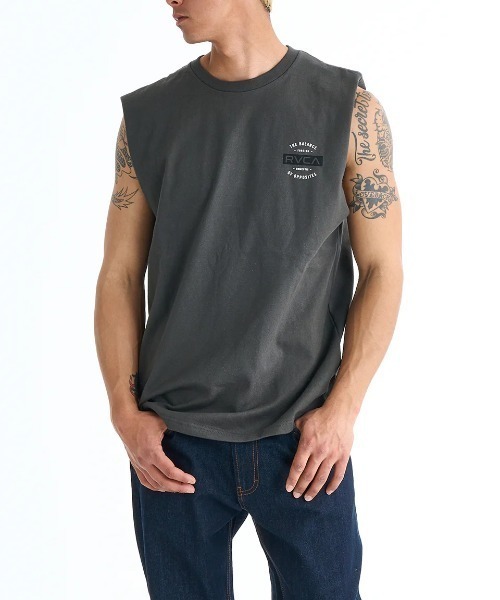 【最終価格:未使用品】RVCA メンズタッパー ルーカ（RVCA）（メンズ）PALM BOX TT タンクトップ BF041356