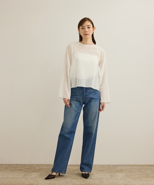 ROPE'(ロペ)の「コットンエンブロイダリーレース刺繍ブラウス(シャツ/ブラウス・レディース・ホワイト・FREE)」の10枚目の写真