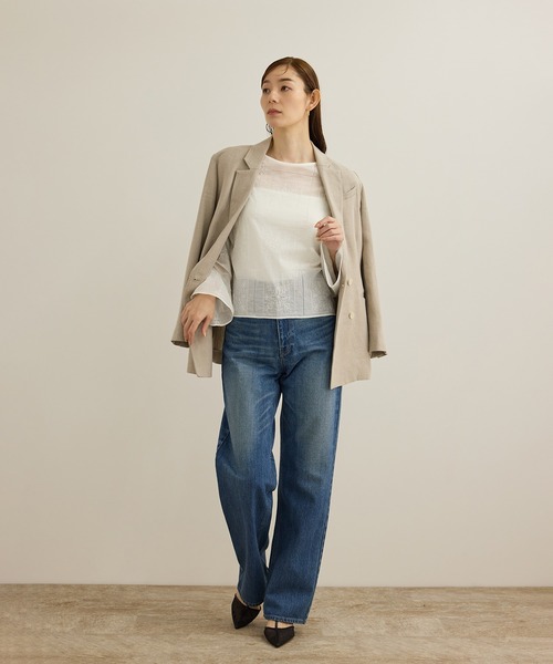 ROPE'(ロペ)の「コットンエンブロイダリーレース刺繍ブラウス(シャツ/ブラウス・レディース・ホワイト・FREE)」の2枚目の写真