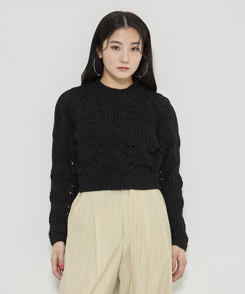ニット セーター 「PHOTOCOPIEU/フォトコピュー」CROCHET SWEATER/ニット/セーター レディース セール】【PHOTOCOPIEU/フォトコピュー】CROCHET SWEATER/ニット