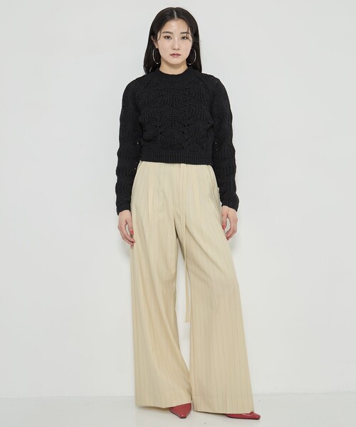 PHOTOCOPIEU/フォトコピュー】CROCHET SWEATER/ニット/セーター