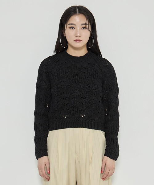 PHOTOCOPIEU/フォトコピュー】CROCHET SWEATER/ニット/セーター