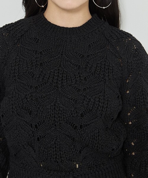PHOTOCOPIEU/フォトコピュー】CROCHET SWEATER/ニット/セーター