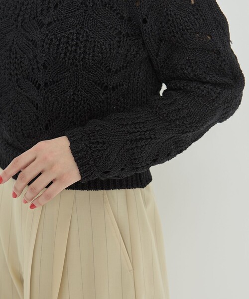 PHOTOCOPIEU/フォトコピュー】CROCHET SWEATER/ニット/セーター