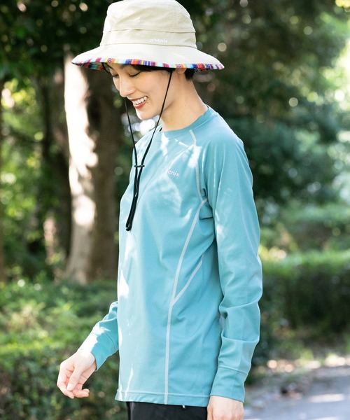 phenix outdoor(フェニックスアウトドア)の「phenix OUTDOOR(フェニックスアウトドア) レディース クルーネック インナー長袖Tシャツ ロングTシャツ (吸水速乾 / 通気性)(Tシャツ/カットソー・レディース・ピンク/ブルーグリーン/マジェンタ・XL/L/M/S)」の14枚目の写真