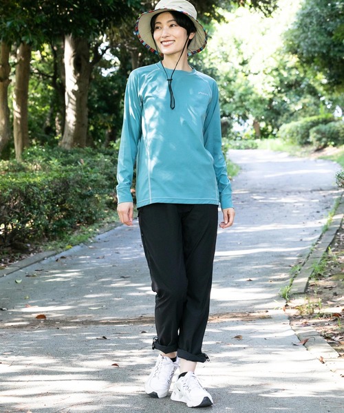 phenix outdoor(フェニックスアウトドア)の「phenix OUTDOOR(フェニックスアウトドア) レディース クルーネック インナー長袖Tシャツ ロングTシャツ (吸水速乾 / 通気性)(Tシャツ/カットソー・レディース・ピンク/ブルーグリーン/マジェンタ・XL/L/M/S)」の7枚目の写真