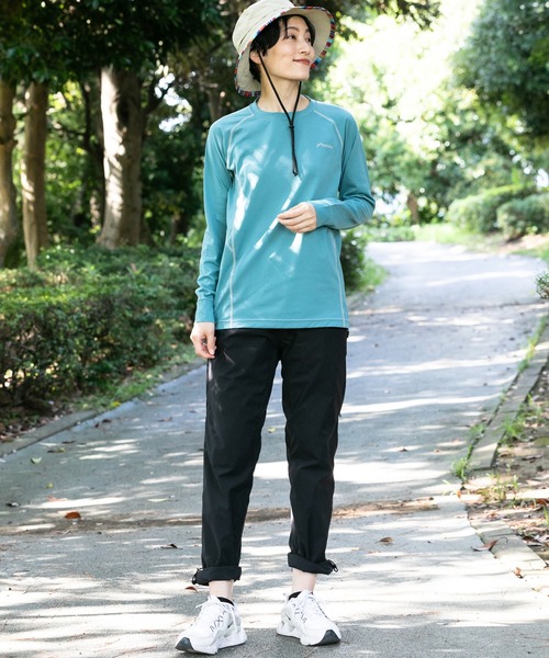 phenix outdoor(フェニックスアウトドア)の「phenix OUTDOOR(フェニックスアウトドア) レディース クルーネック インナー長袖Tシャツ ロングTシャツ (吸水速乾 / 通気性)(Tシャツ/カットソー・レディース・ピンク/ブルーグリーン/マジェンタ・XL/L/M/S)」の8枚目の写真