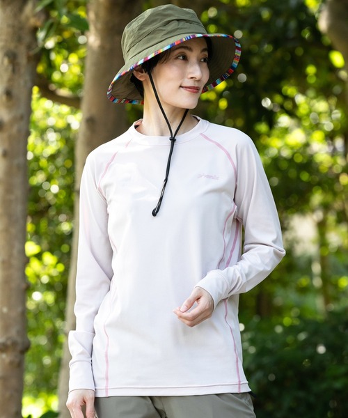 phenix outdoor(フェニックスアウトドア)の「phenix OUTDOOR(フェニックスアウトドア) レディース クルーネック インナー長袖Tシャツ ロングTシャツ (吸水速乾 / 通気性)(Tシャツ/カットソー・レディース・ピンク/ブルーグリーン/マジェンタ・XL/L/M/S)」の9枚目の写真