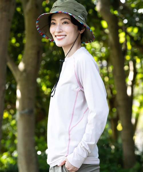 phenix outdoor(フェニックスアウトドア)の「phenix OUTDOOR(フェニックスアウトドア) レディース クルーネック インナー長袖Tシャツ ロングTシャツ (吸水速乾 / 通気性)(Tシャツ/カットソー・レディース・ピンク/ブルーグリーン/マジェンタ・XL/L/M/S)」の10枚目の写真