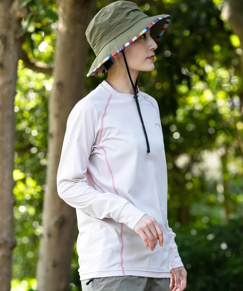 phenix outdoor(フェニックスアウトドア)の「phenix OUTDOOR(フェニックスアウトドア) レディース クルーネック インナー長袖Tシャツ ロングTシャツ (吸水速乾 / 通気性)(Tシャツ/カットソー・レディース・ピンク/ブルーグリーン/マジェンタ・XL/L/M/S)」の12枚目の写真