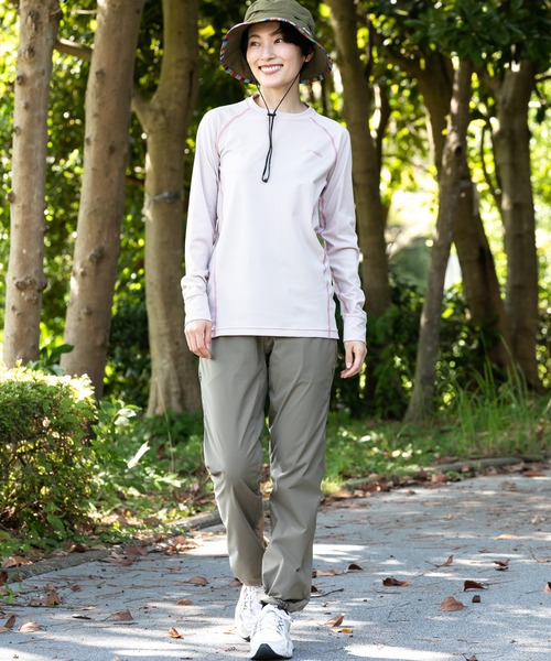 phenix outdoor(フェニックスアウトドア)の「phenix OUTDOOR(フェニックスアウトドア) レディース クルーネック インナー長袖Tシャツ ロングTシャツ (吸水速乾 / 通気性)(Tシャツ/カットソー・レディース・ピンク/ブルーグリーン/マジェンタ・XL/L/M/S)」の4枚目の写真