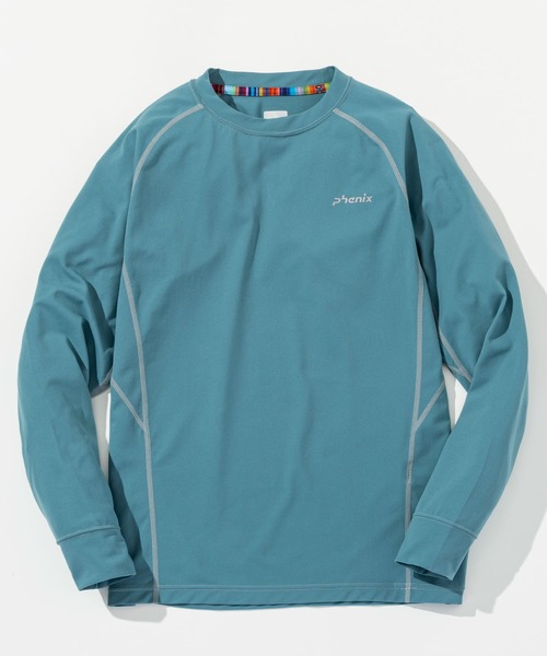phenix outdoor(フェニックスアウトドア)の「phenix OUTDOOR(フェニックスアウトドア) レディース クルーネック インナー長袖Tシャツ ロングTシャツ (吸水速乾 / 通気性)(Tシャツ/カットソー・レディース・ピンク/ブルーグリーン/マジェンタ・XL/L/M/S)」の6枚目の写真