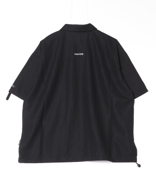 ADAM PATEK(アダムパテック)の「【ADAMPATEK/アダムパテック】ripple looose polo shirt/リップルルーズポロシャツ(ポロシャツ・レディース・チャコールグレー/ブラック・2/1)」の14枚目の写真