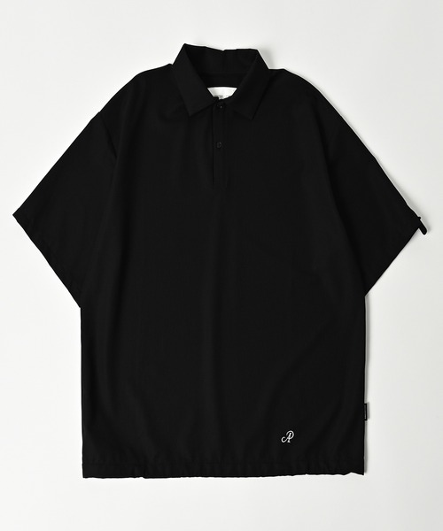 [ADAMPATEK] ripple loose polo shirt — свободная поло-рубашка Ripple Looose