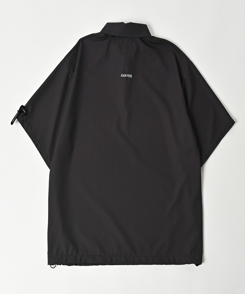 ADAM PATEK(アダムパテック)の「【ADAMPATEK/アダムパテック】ripple looose polo shirt/リップルルーズポロシャツ(ポロシャツ・レディース・チャコールグレー/ブラック・2/1)」の4枚目の写真