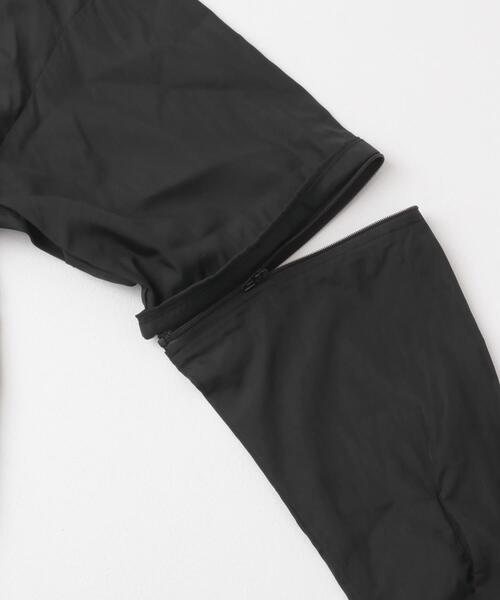 ITEMS URBANRESEARCH（アイテムズ アーバンリサーチ）の「『セットアップ対応』スーパーライトナイロン2wayシャツ（シャツ/ブラウス・メンズ・チャコールグレー/ブラック・MEDIUM/LARGE）」の4枚目の写真