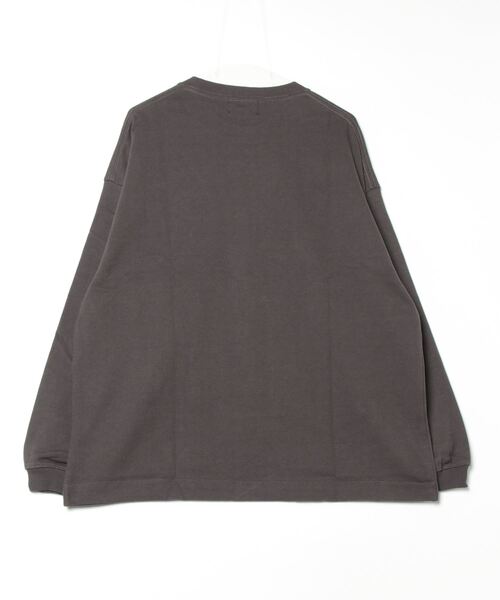 Sunny Smith(サニースミス)の「Smith Signature ワンポイント刺繍ロングスリーブTシャツ(Tシャツ/カットソー・メンズ・スモークグレー/ホワイト・LARGE/MEDIUM)」の11枚目の写真