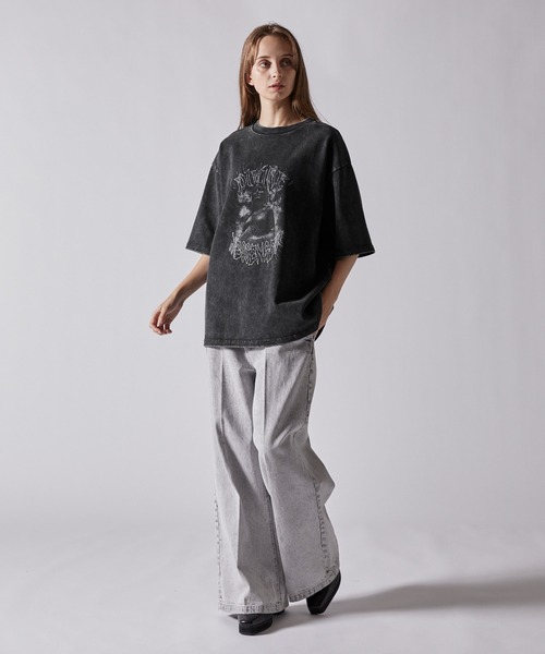 CLEL(クレイル)の「【CLEL】High Vintage Design Short Sleeve Print T-shirt/ハイヴィンテージデザイン半袖プリントTシャツ(Tシャツ/カットソー・メンズ・ブラック系1/ブラック系2/グレー系1/グレー系2/ホワイト系1/グレー系3/ホワイト系2・S/M/L/XS)」の9枚目の写真